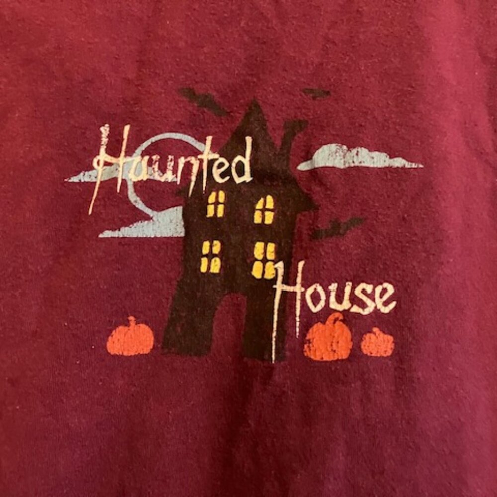Purple Haunted House Long Sleeve Shirt